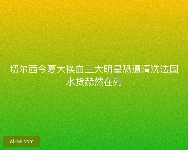 切尔西今夏大换血三大明星恐遭清洗法国水货赫然在列